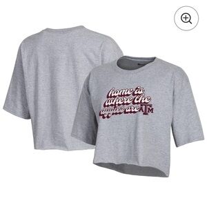 Texas A&M Aggies Champion Women's Boyfriend Cropped T-Shirt